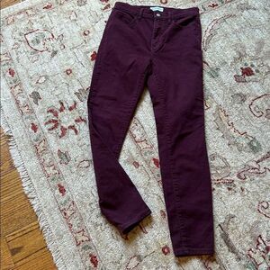Made with love LOFT Burgundy Denim Pants
